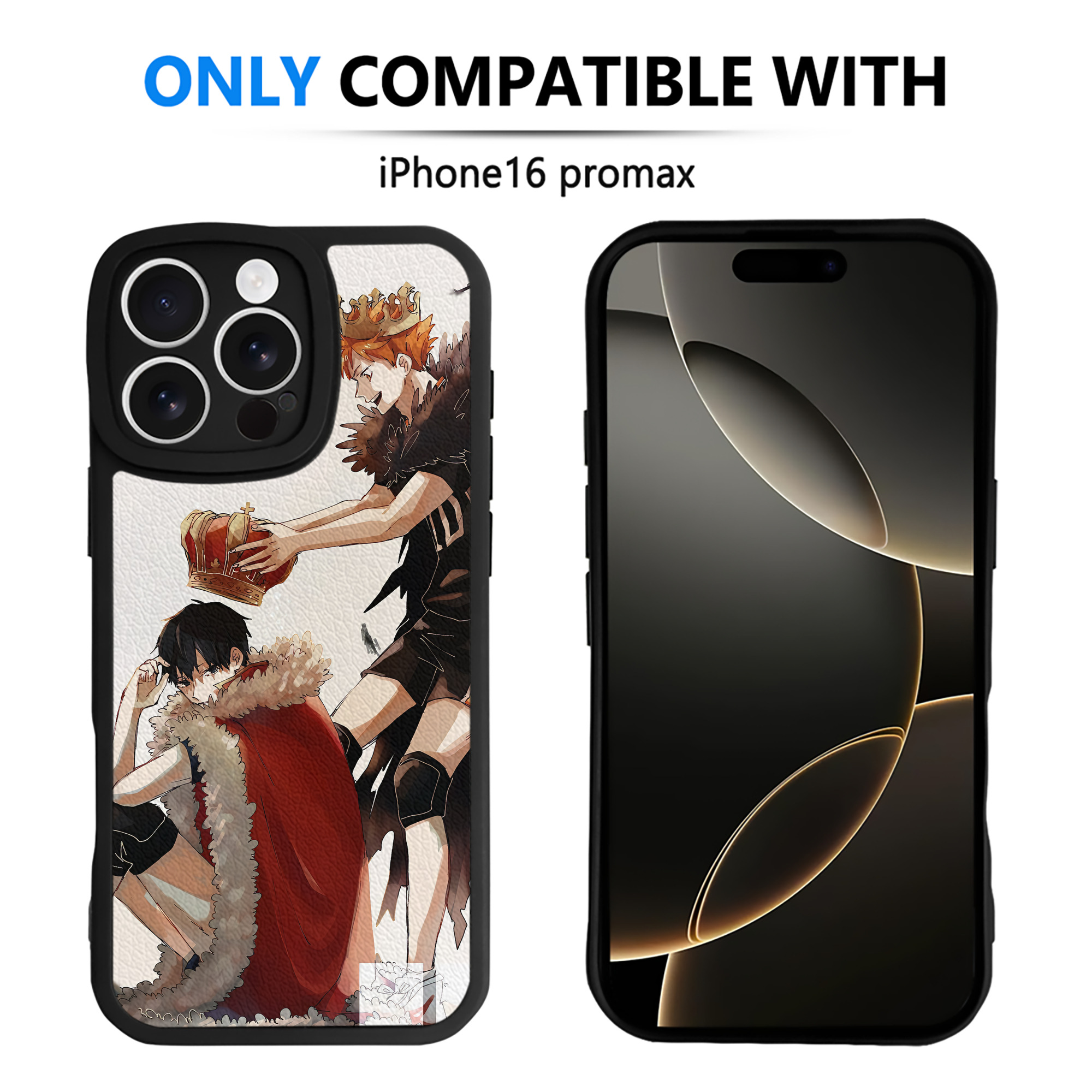 （画像用） ハイキュー!! Haikyu!! 【iPhone 16シリーズ対応】シリコンスマホケース（レザー調） 材質：シリコン